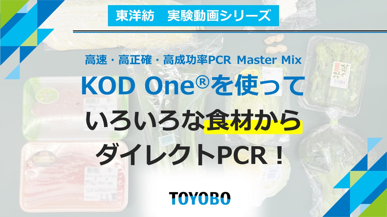 使用 KOD One 引导来自各种成分的 PCR！